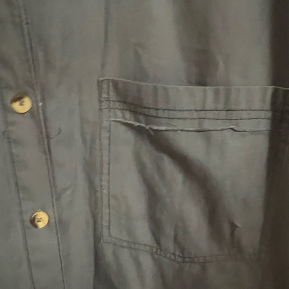 We The Free free people Happy Hour Solid Poplin Top in blue cotton - Picture 6 of 12